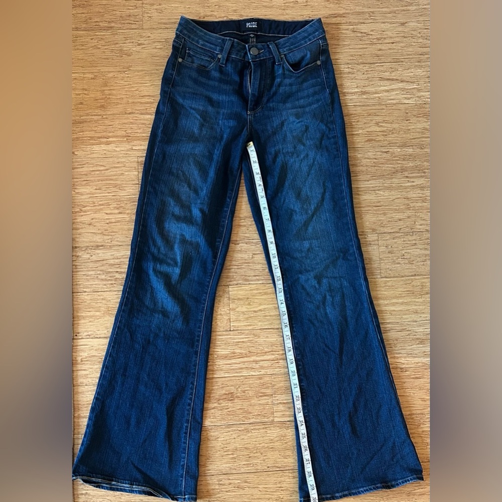 Paige Women’s High Rise Bell Canyon Dark Blue Size 24 - Picture 7 of 7